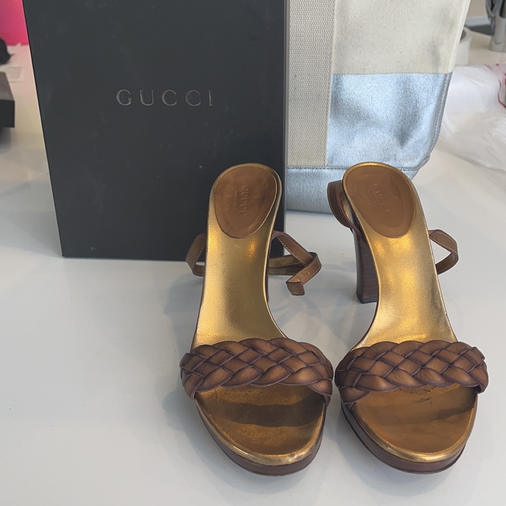 Vintage Gucci Platform Sandals